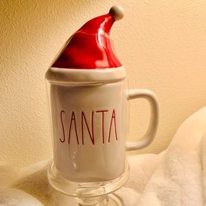 Rae Dunn Christmas Holiday Ceramic SANTA Mug